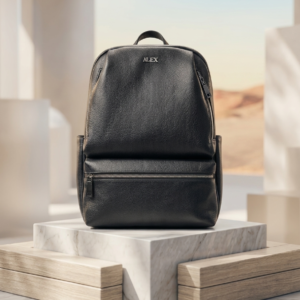 Premium Leather Ladies Shoulder Bag Black - Bk-67